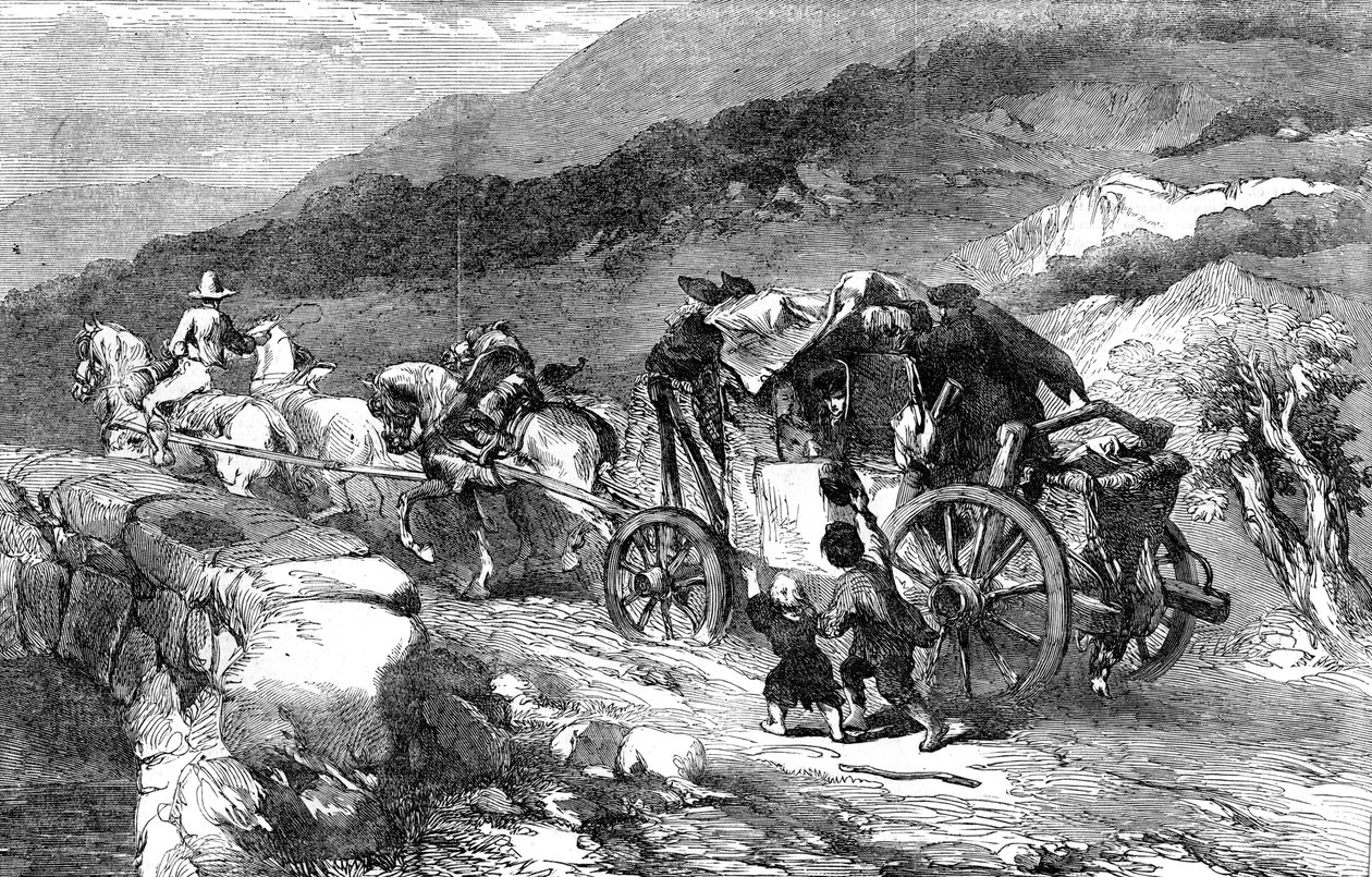 上个世纪的舞台教练，1855年 作者 不明