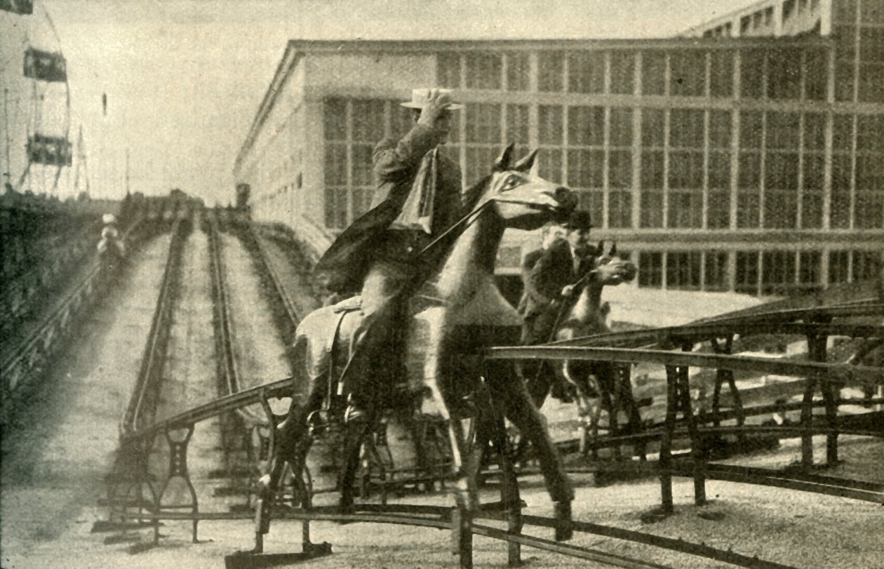 跳栏板，1910年。 作者 不明