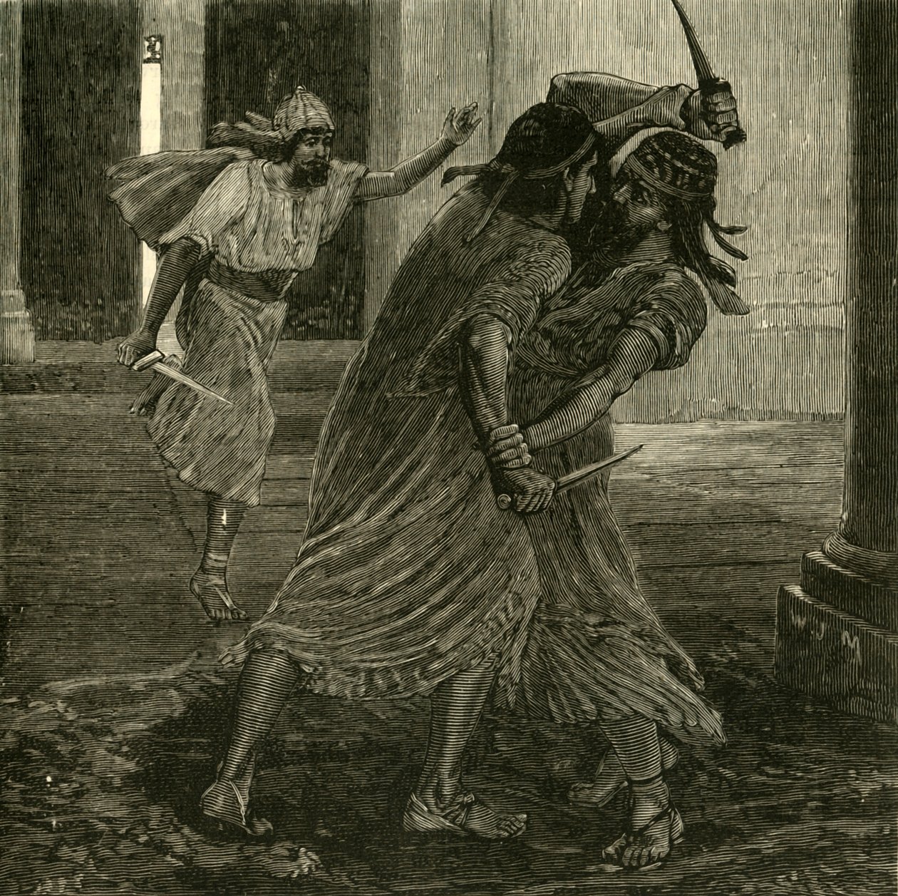 Gomates和Gobryas之间的斗争，1890年。 作者 不明