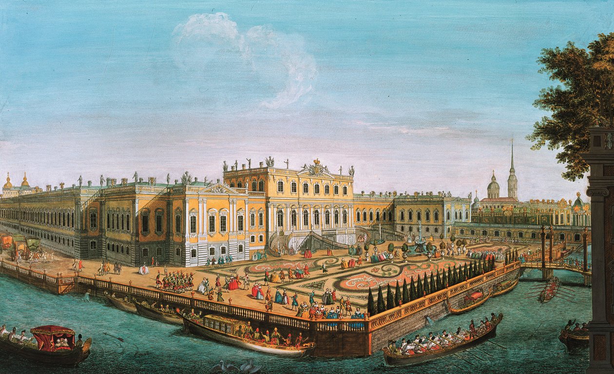 圣彼得堡的颐和园，1753年 作者 不明
