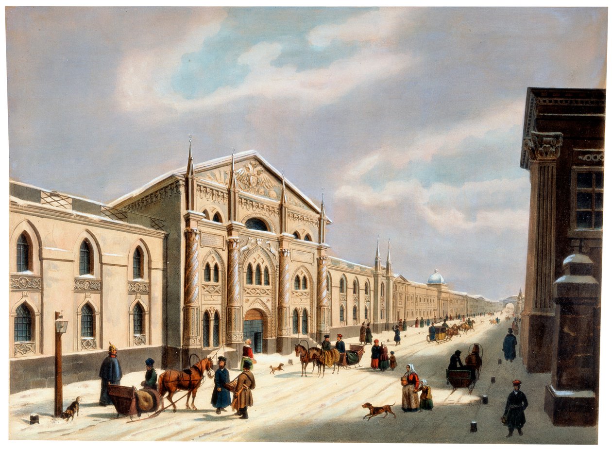 主教座堂，俄罗斯莫斯科Nikolskaya街，建于1840年代。 作者 不明