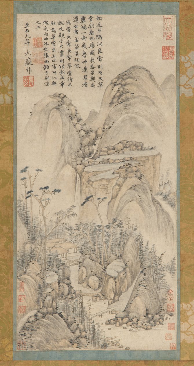 梁场的茅草屋，17-18世纪。 作者 不明