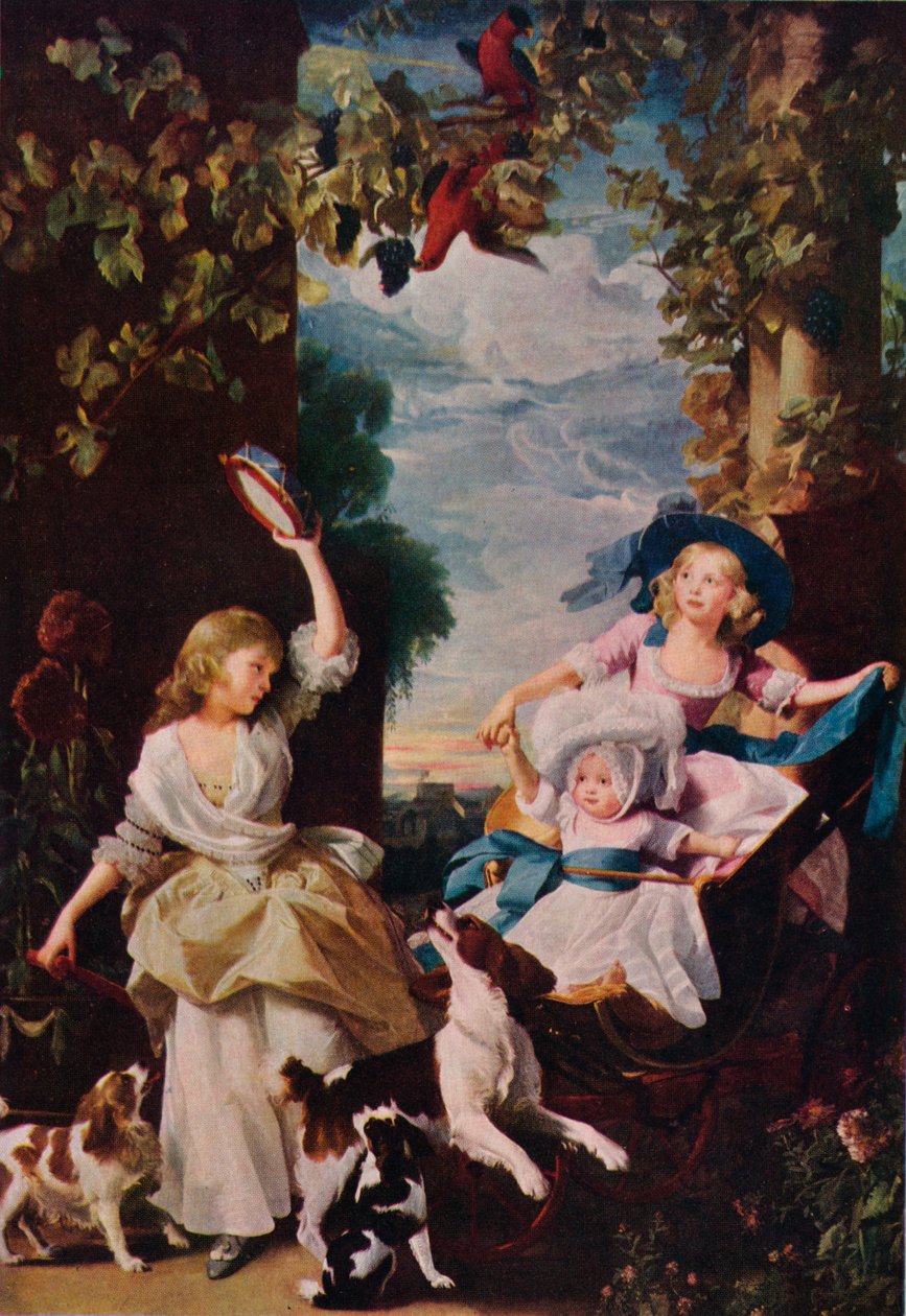 乔治三世的三个最小的女儿，1785年，1937年 作者 不明