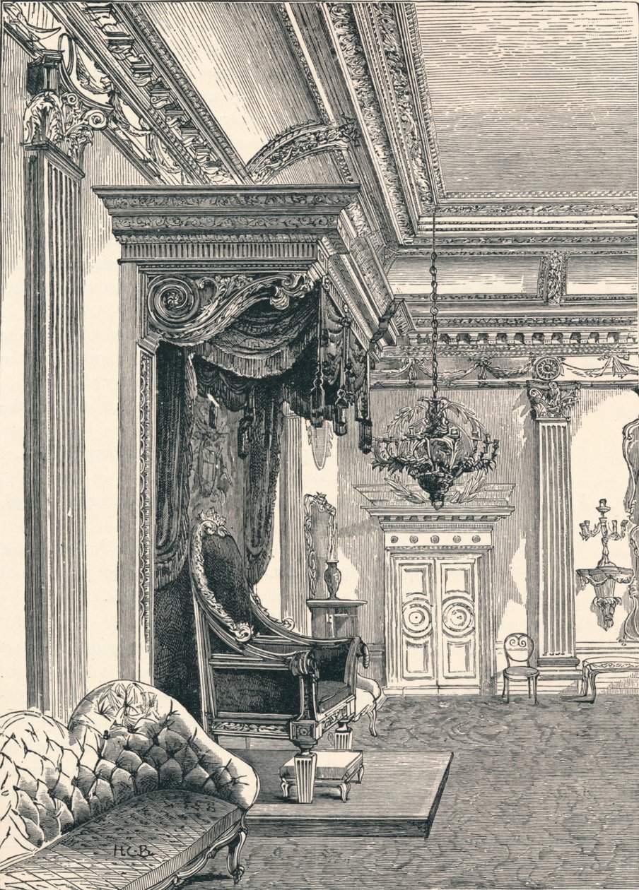 都柏林城堡王座室，1896年 作者 不明