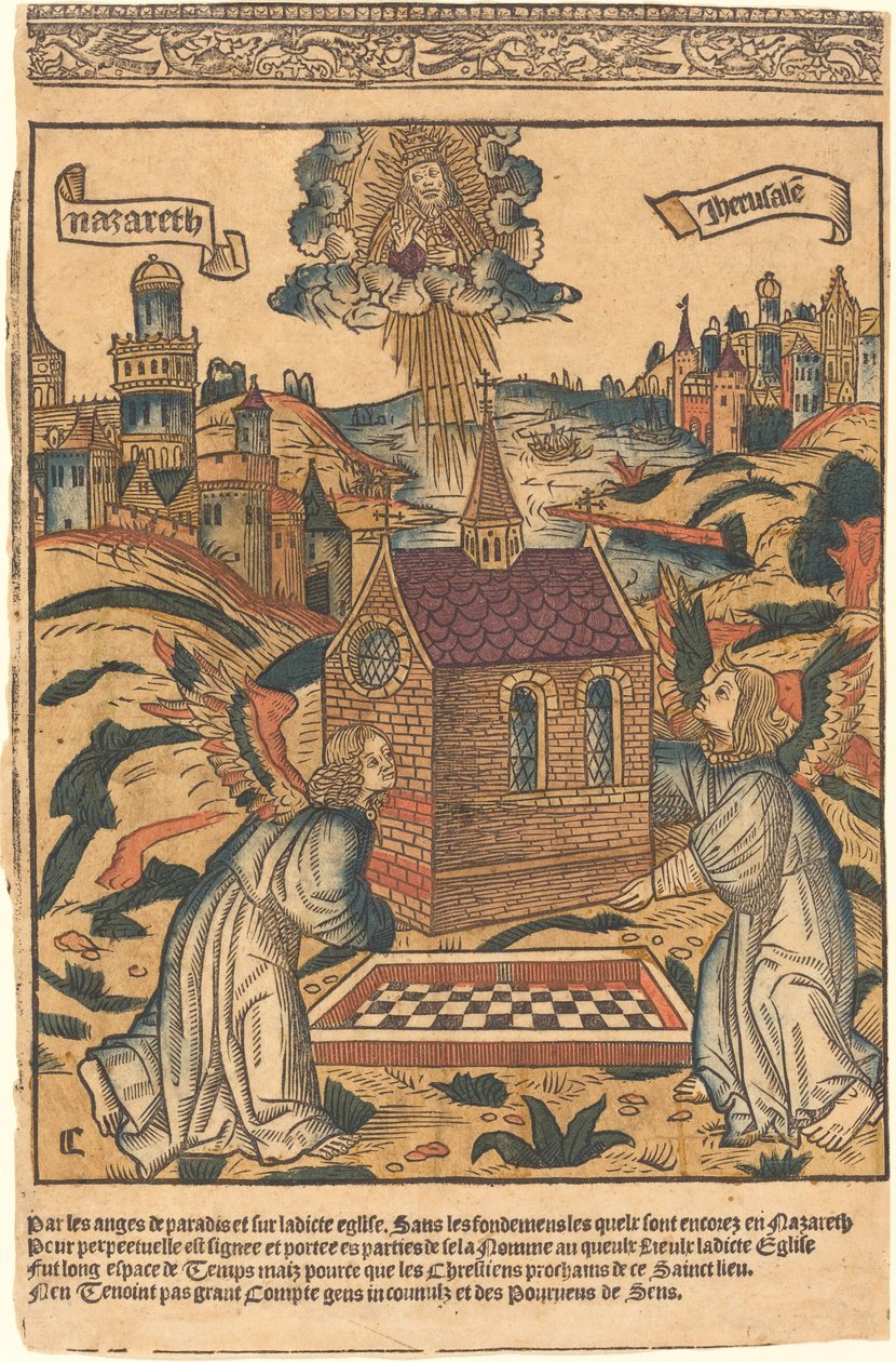 洛雷托圣屋的运输，1494年。 作者 不明