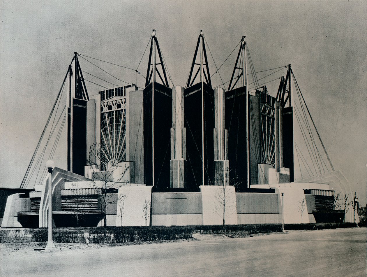 旅行和运输大楼，1932年1933年。 作者 不明
