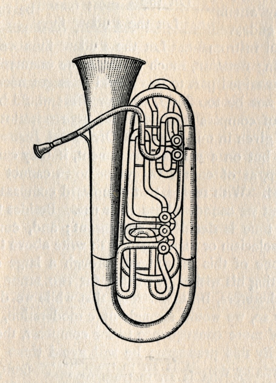 风琴-Contra Bass Tuba，1895年。 作者 不明