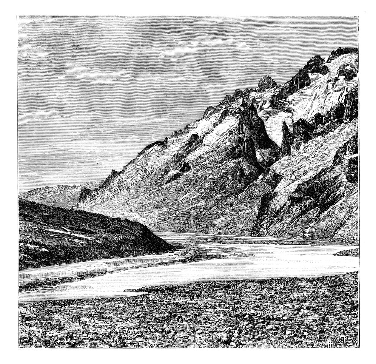 卡拉卡什河上游山谷，中国，1895年 作者 不明