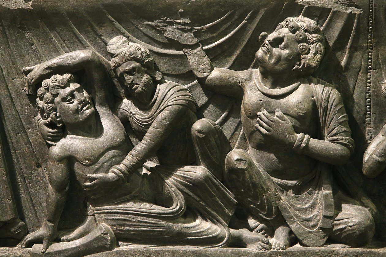 The Victoria and Albert Museum. Part of a relief of the Buddha