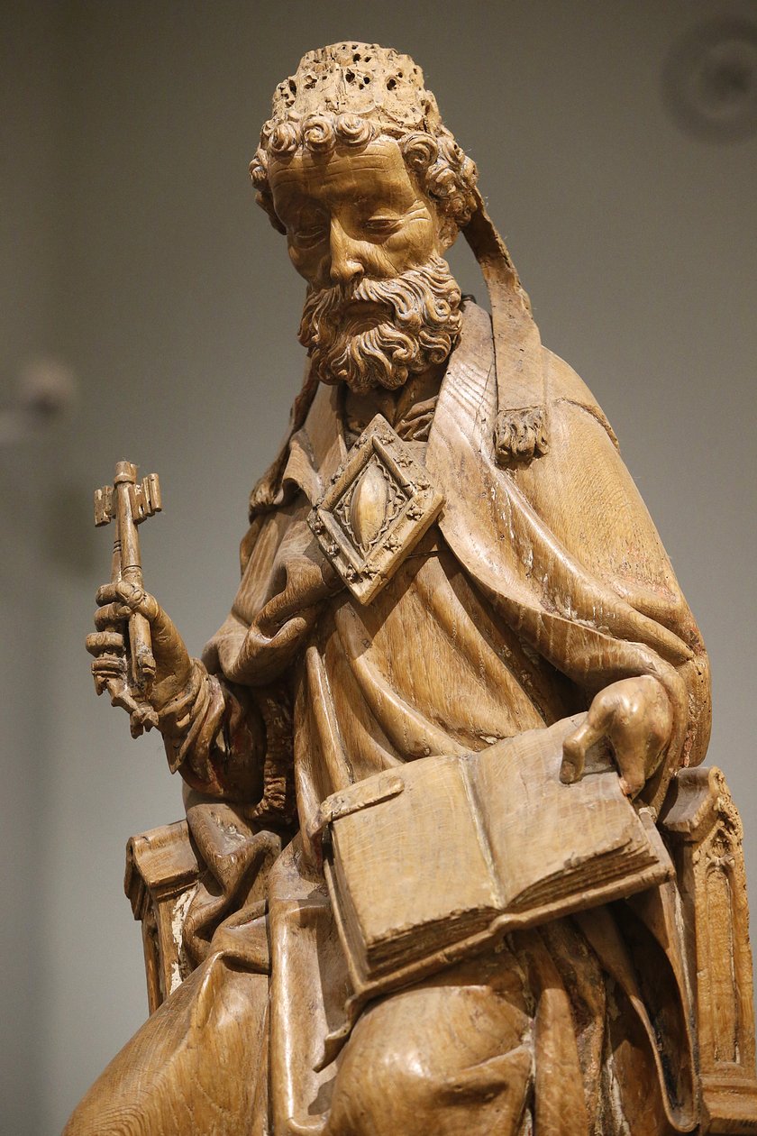 The Victoria and Albert Museum. Saint Peter. Oak. Southern Netherlands. United kingdom 作者 不明