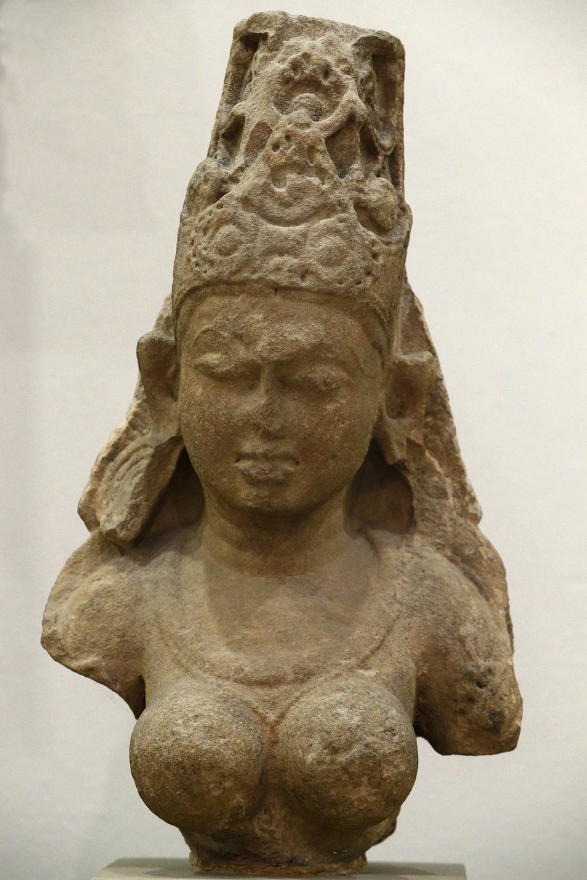 The Victoria and Albert Museum. Yogini. 800-900. Pratihara period. Sandstone. Central India (Madhya Pradesh). United kingdom 作者 不明