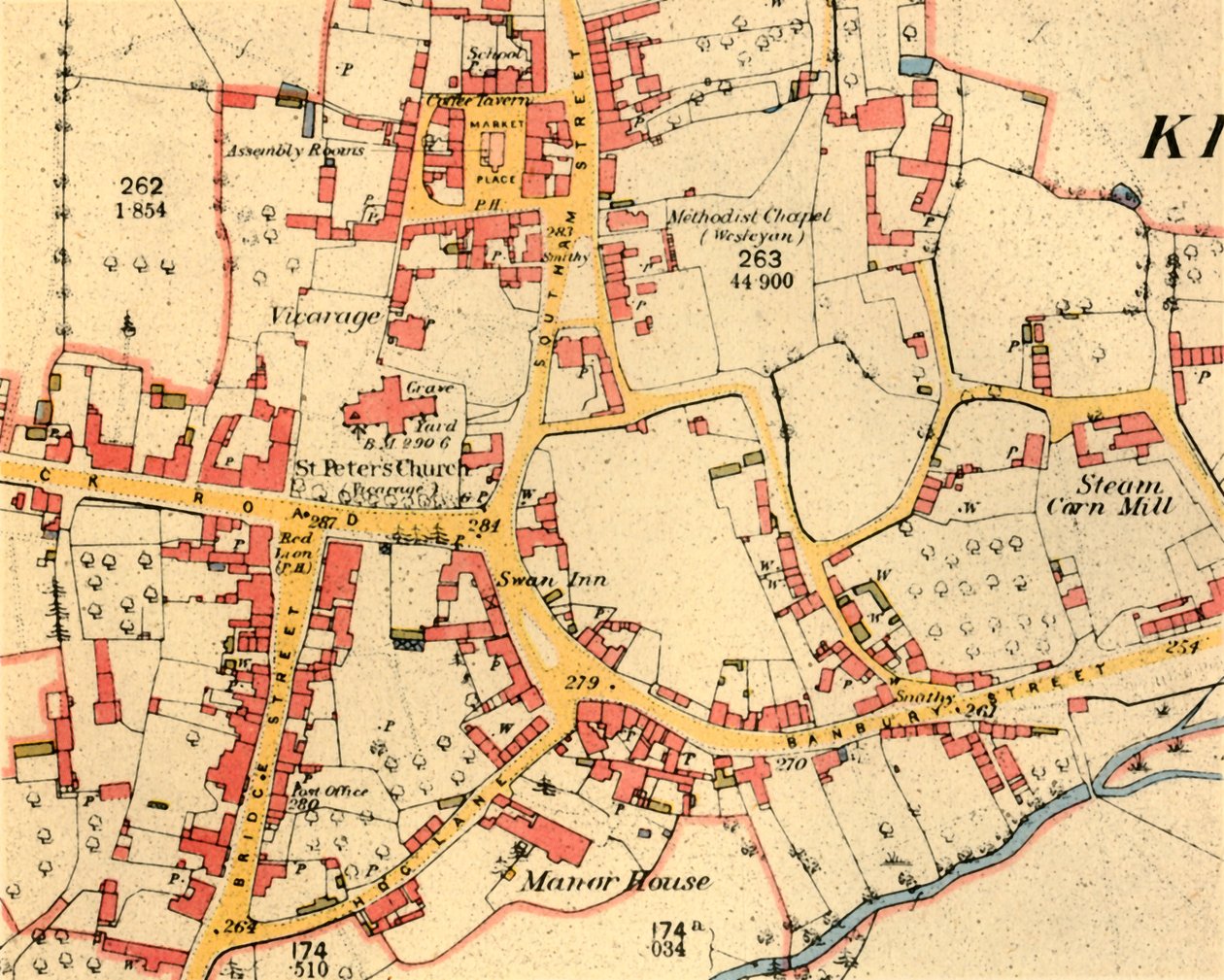 Warwickshire的Kineton村"，1885-1887年，1944年。   作者 不明