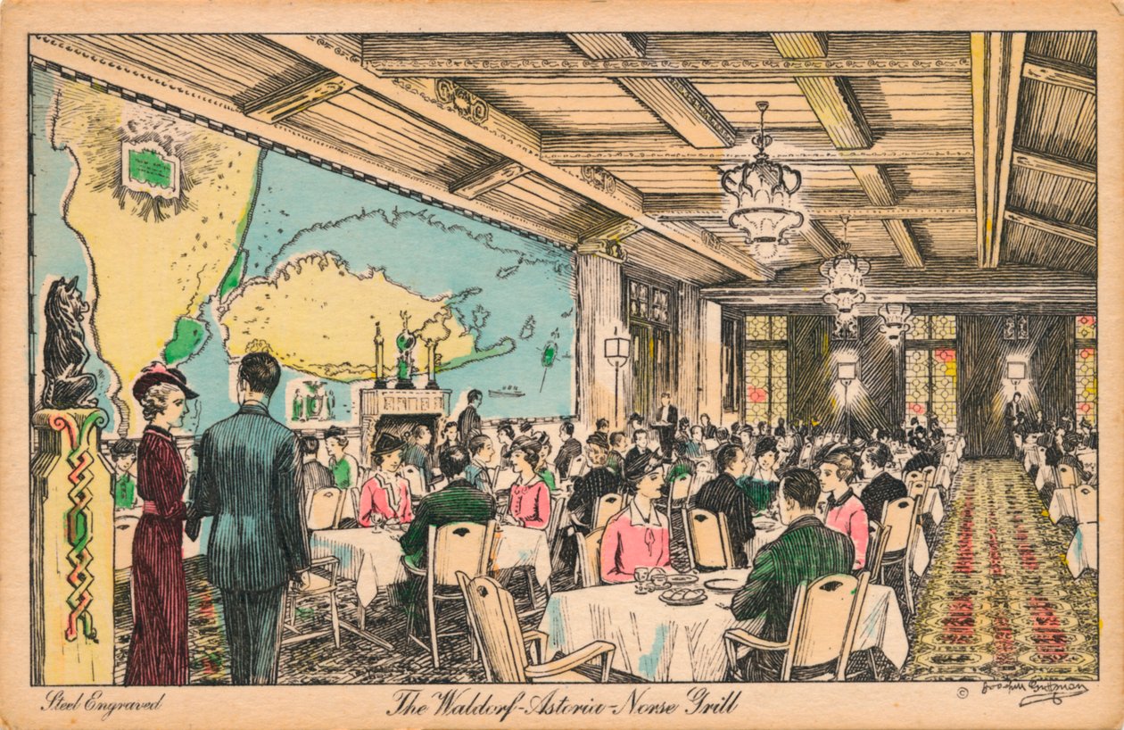 华尔道夫酒店（Norse Grill），c1930年代 作者 不明