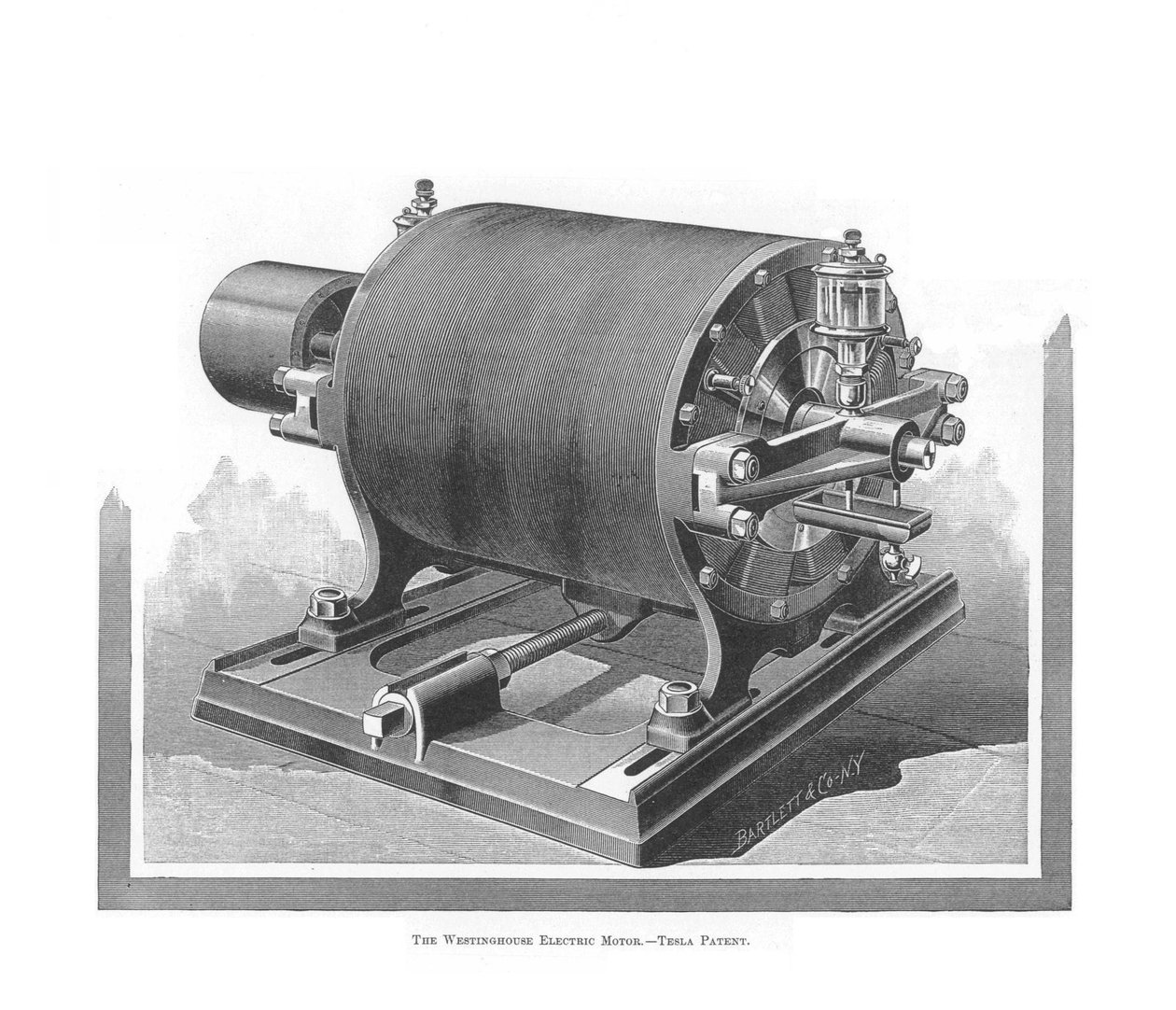 西屋交流电动机，尼古拉·特斯拉（Nikola Tesla），1888-1889年 作者 不明