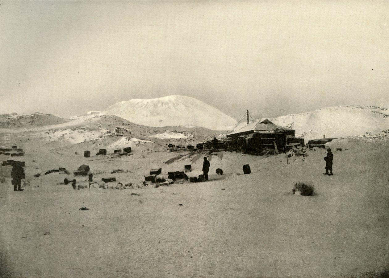 冬季区。 1909年，1909年，背景为埃里布斯山 作者 不明