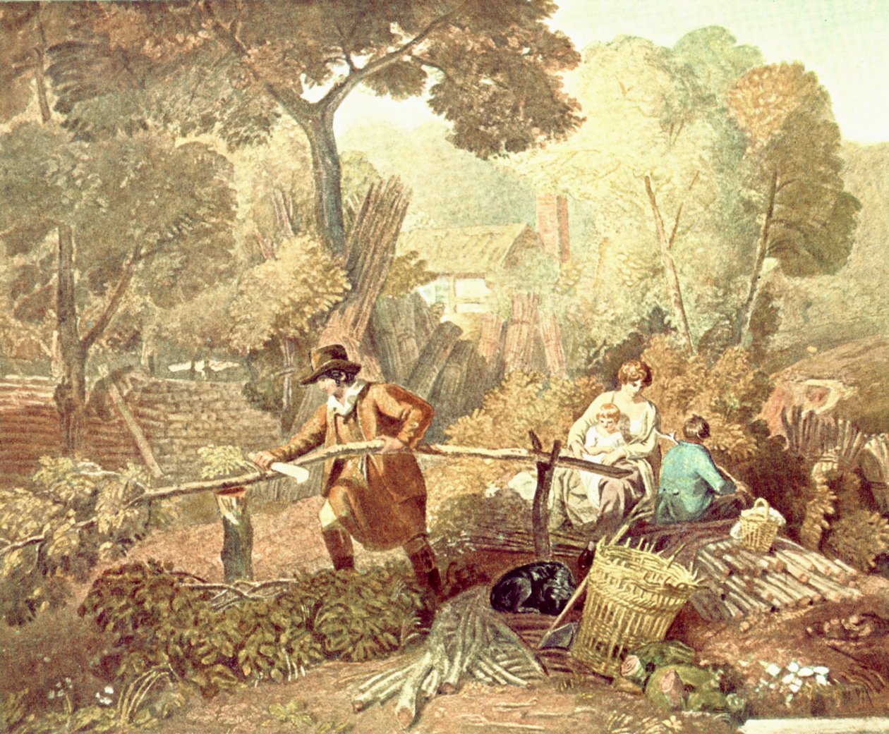c夫（Woodcutter），1812年，c1900年。 作者 不明