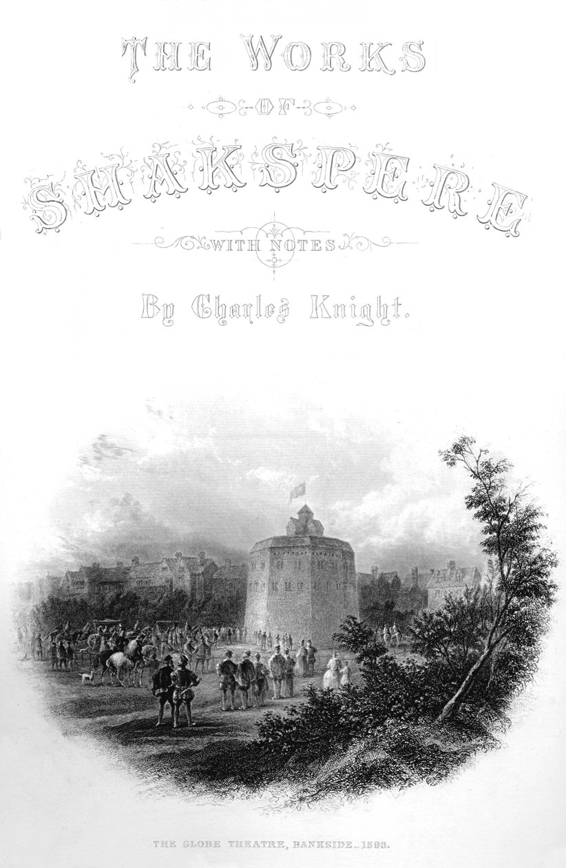Shakspere的作品-The Global Theatre，Bankside，1593，c1870 作者 不明