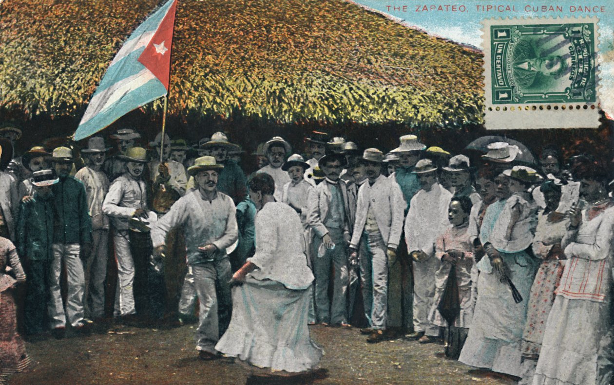 Zapateo Tipical Cuban舞蹈，c1910。 作者 不明