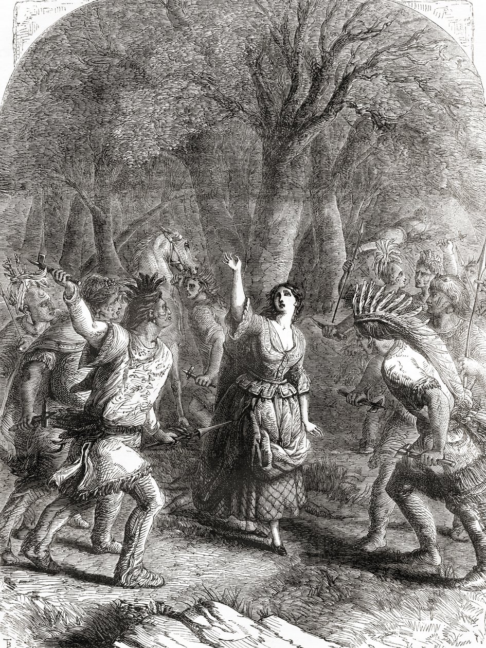 The abduction and later murder of Jennie aka Jane McCrea by Indians in 1777 during the American Revolutinary War. 作者 不明