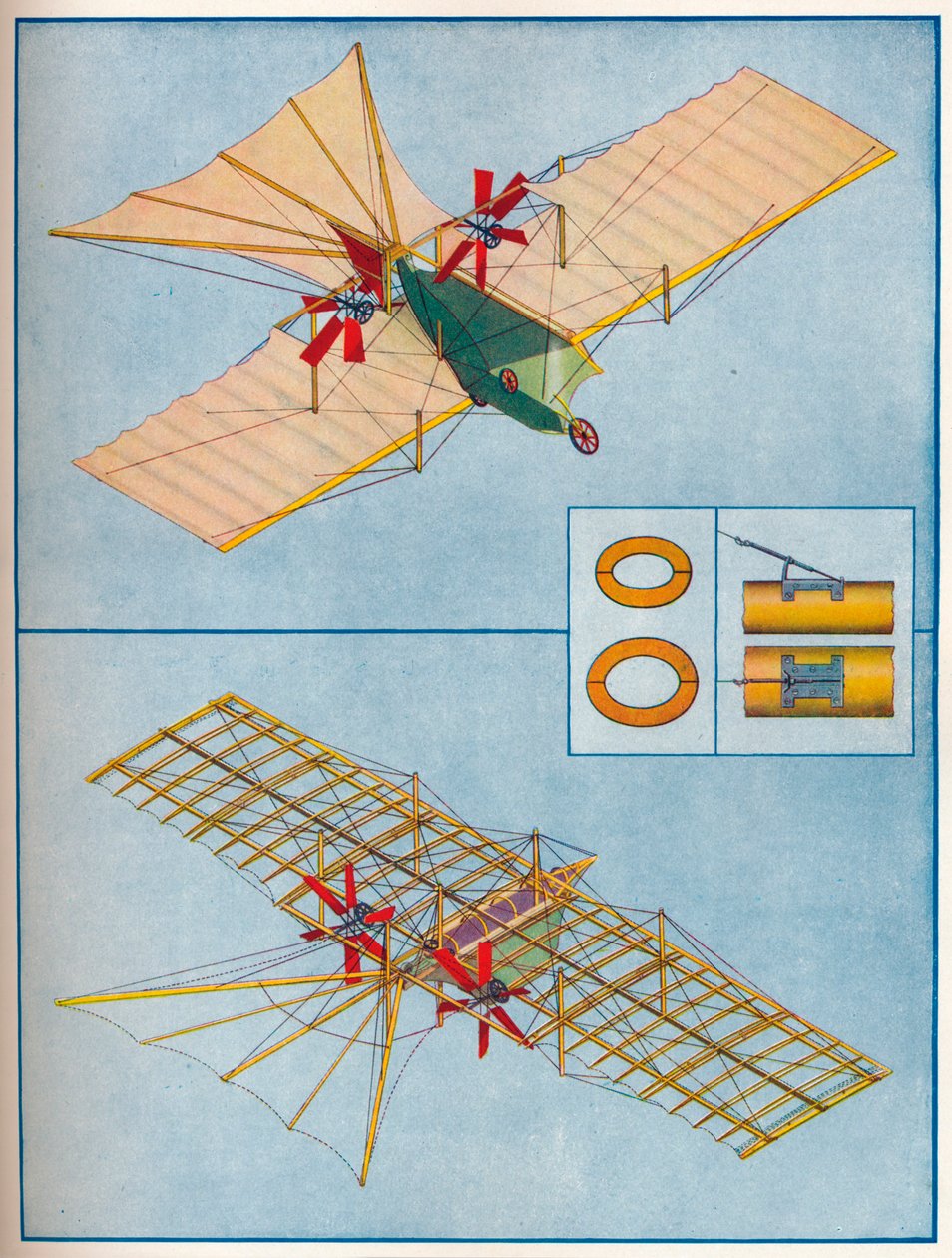 亨森（Henson）在1842年的专利中提出的飞机，c1936 c1937 作者 不明