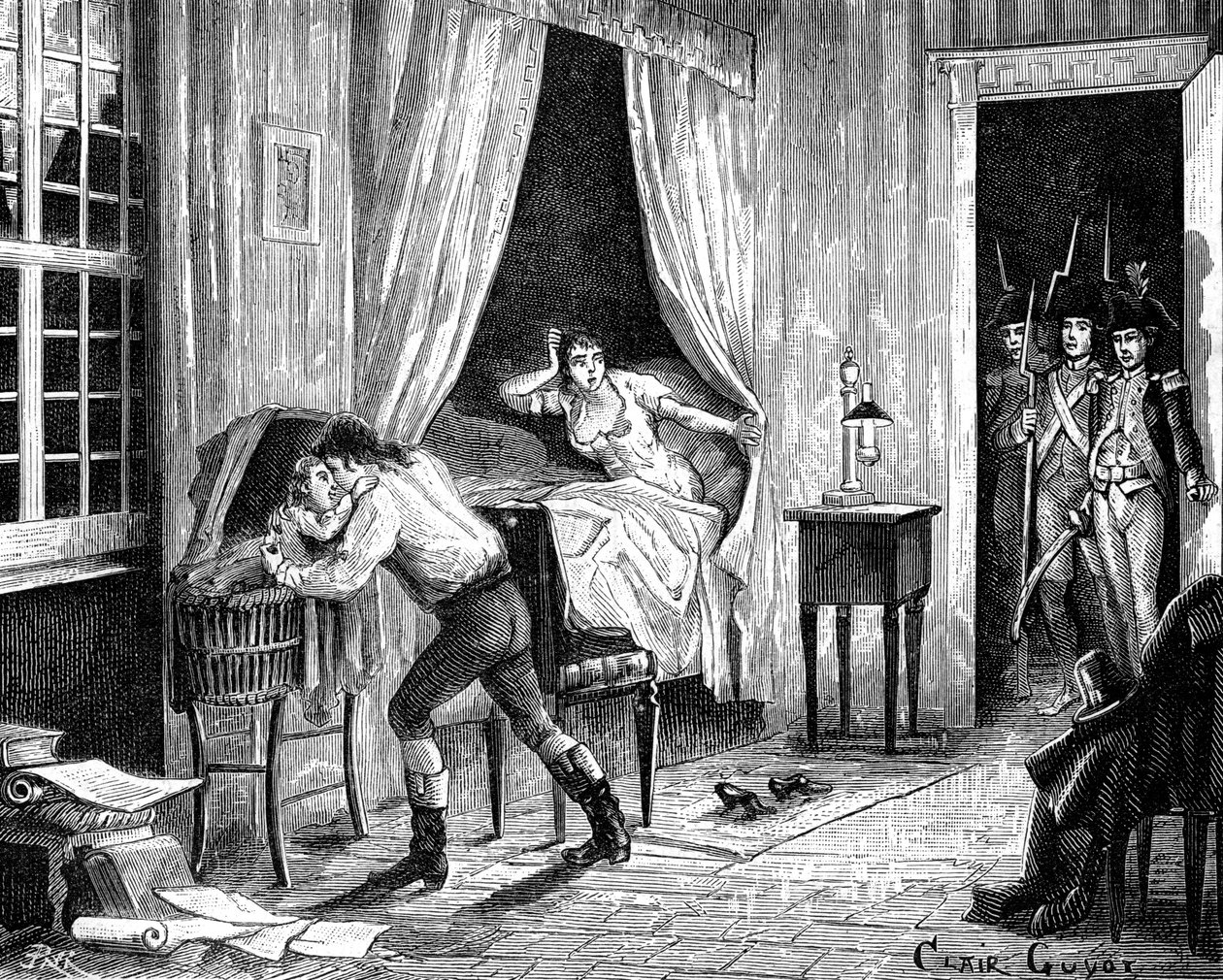 1794年3月31日，Camille Desmoulins被捕1882-1884 作者 不明