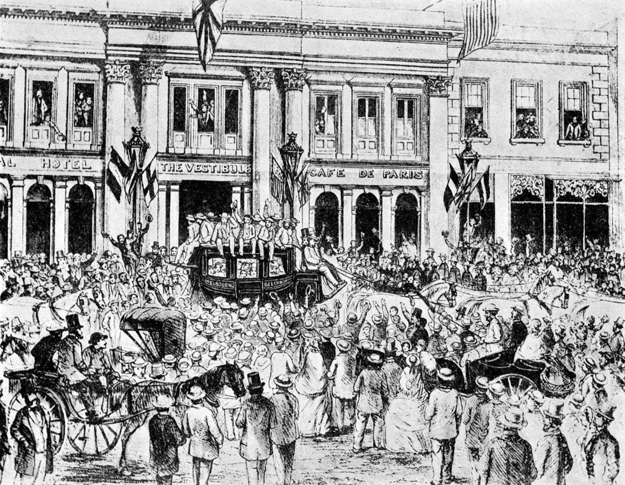 1861年，英国第一支板球队于1912年到达澳大利亚 作者 不明