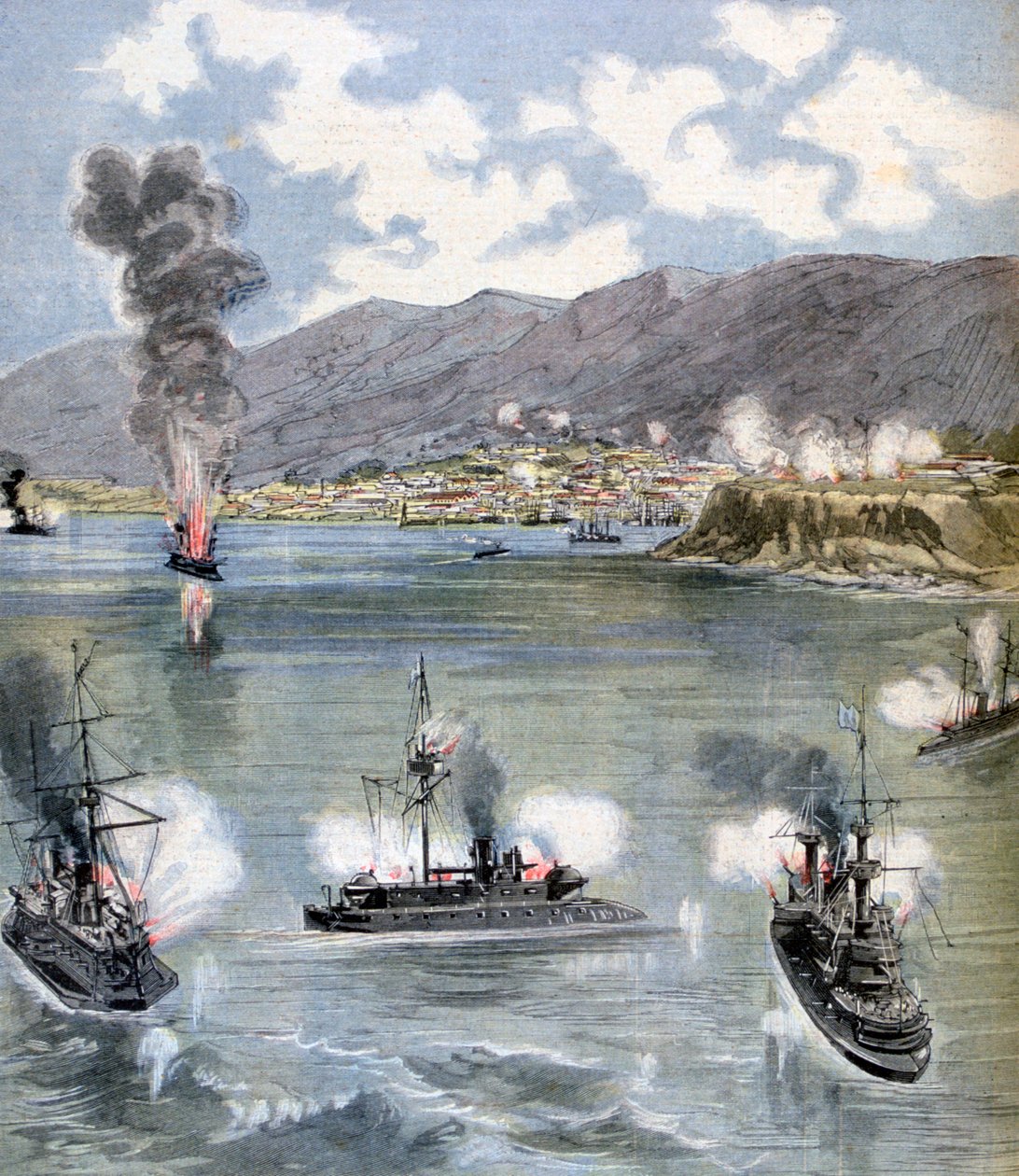 智利革命对瓦尔帕莱索的袭击，1891年 作者 不明