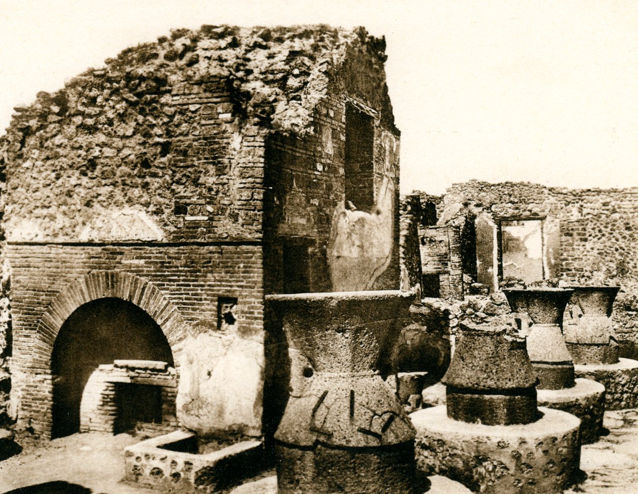 面包店和磨坊，意大利庞贝城，1900年代 作者 不明