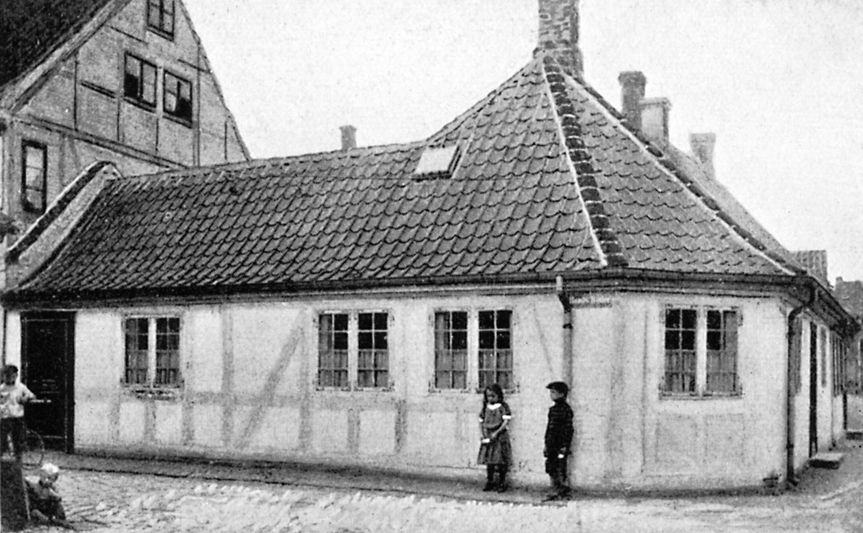 汉斯·安徒生的出生地，丹麦欧登塞，约1920年 作者 不明