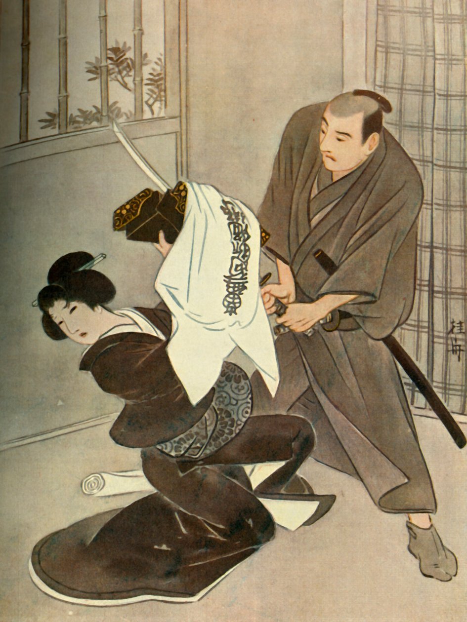 用来保护她的盒子被迅速切成两部分，1919年。 作者 不明