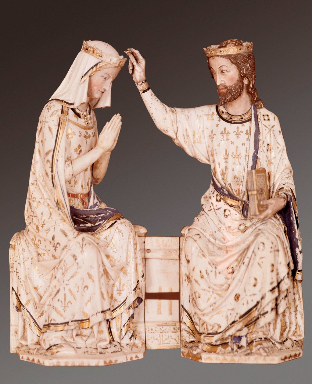 The coronation of the Virgin. Sculpture on ivory. Anonymous. 12th century. 作者 不明