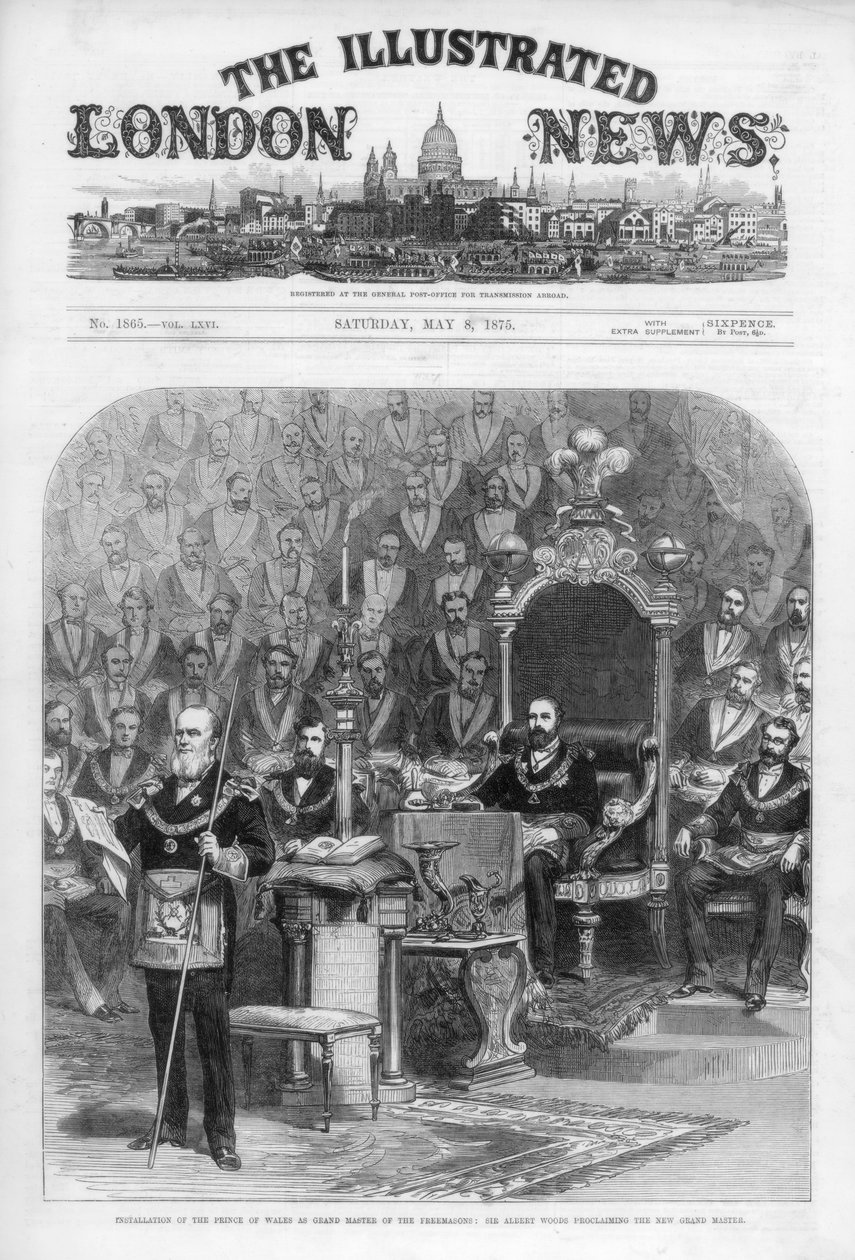 《图解伦敦新闻》的封面，1875年5月8日 作者 不明