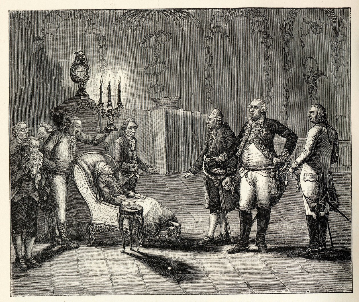 1786年8月17日，腓特烈二世去世。 作者 不明