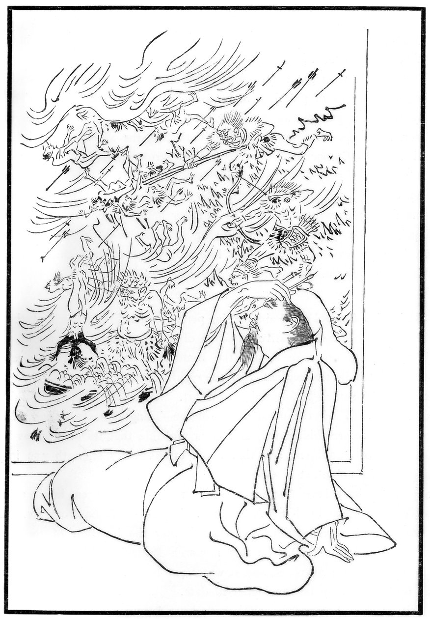 高濑之弘的死，1886年 作者 不明