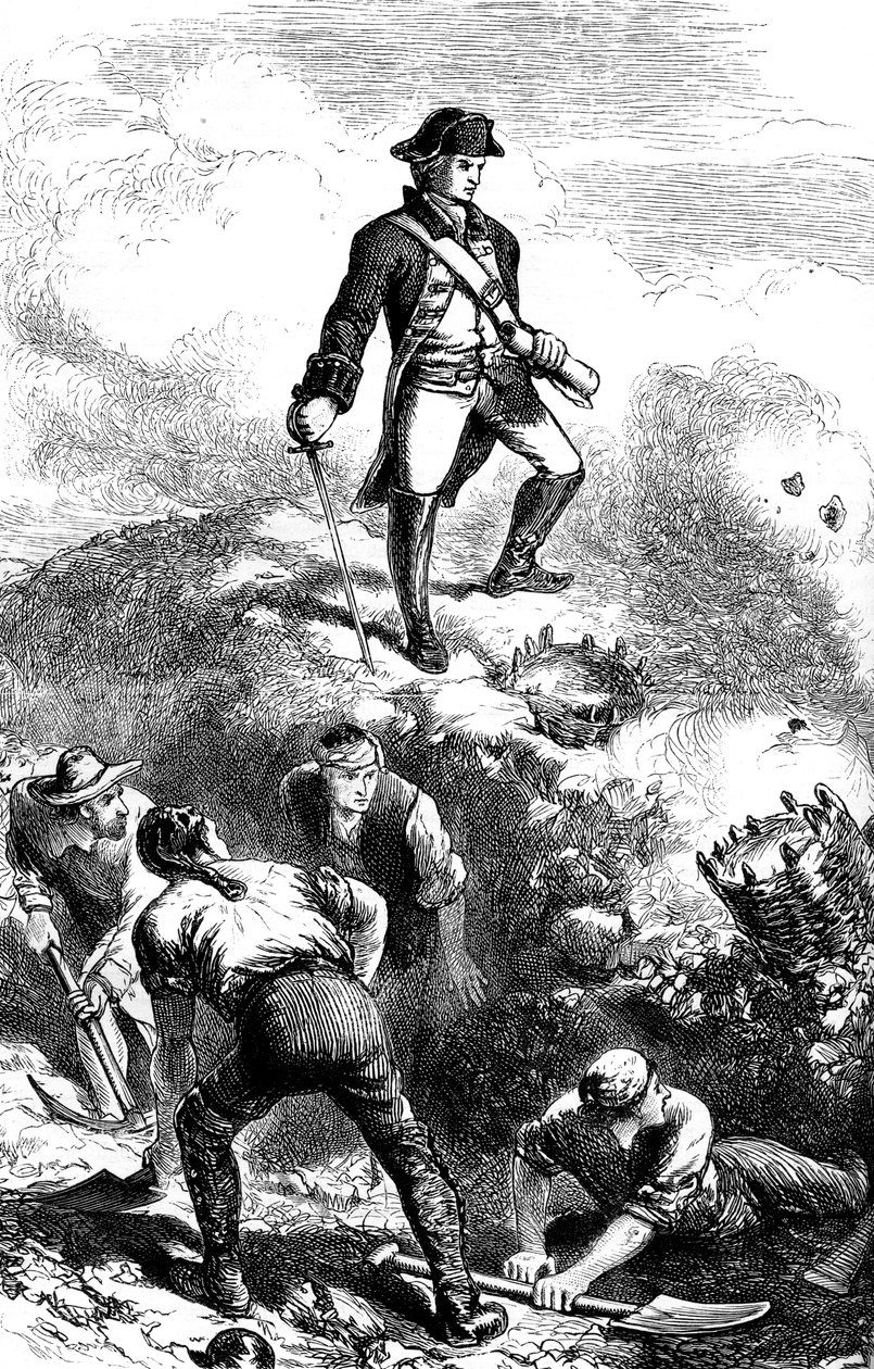 普雷斯科特（Reds）中的布雷兹山（Breds Hill）防御，1775年至1880年 作者 不明