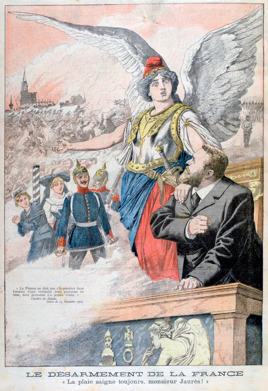 法国裁军，伤口总是流血，Jaures！先生，1903年 作者 不明