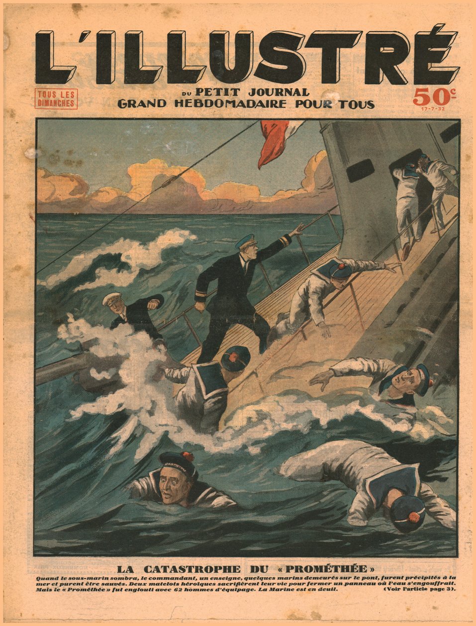Prométhée的灾难，1932年。 作者 不明