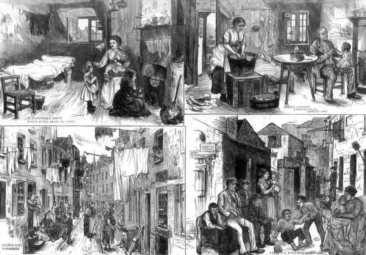 1875年伦敦穷人的住所 作者 不明