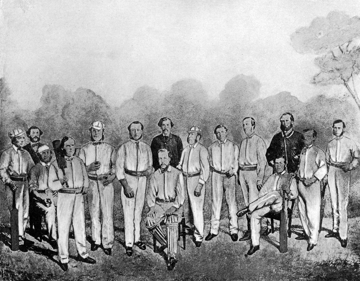 1861-1862年，第一支访问英国的英国板球队1912年 作者 不明