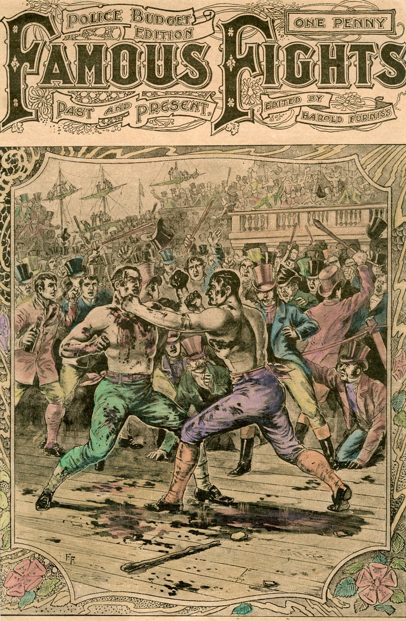 汤姆·斯普林（Tom Spring）和杰克·兰根（Jack Langan）之间的第一次战斗，是1824年19世纪末或20世纪初 作者 不明
