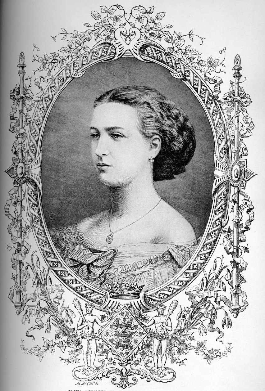 未来的亚历山德拉女王（Queen Alexandra）婚后（c1863 1910） 作者 不明