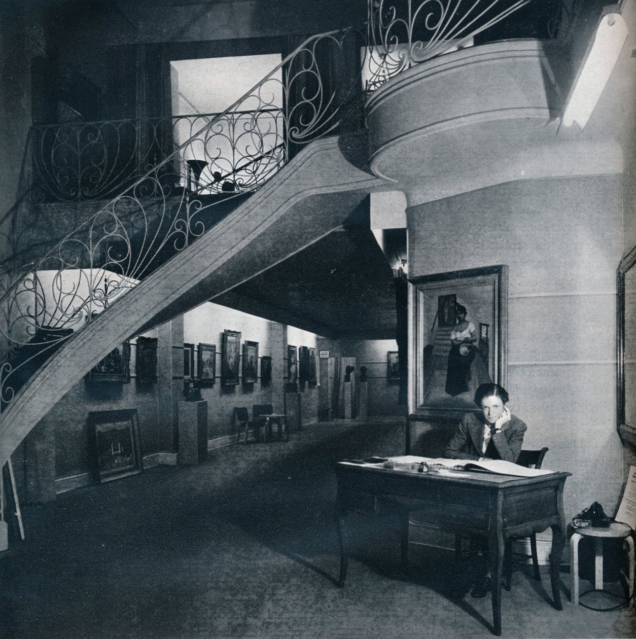 美英艺术中心地下画廊，c1941 作者 不明