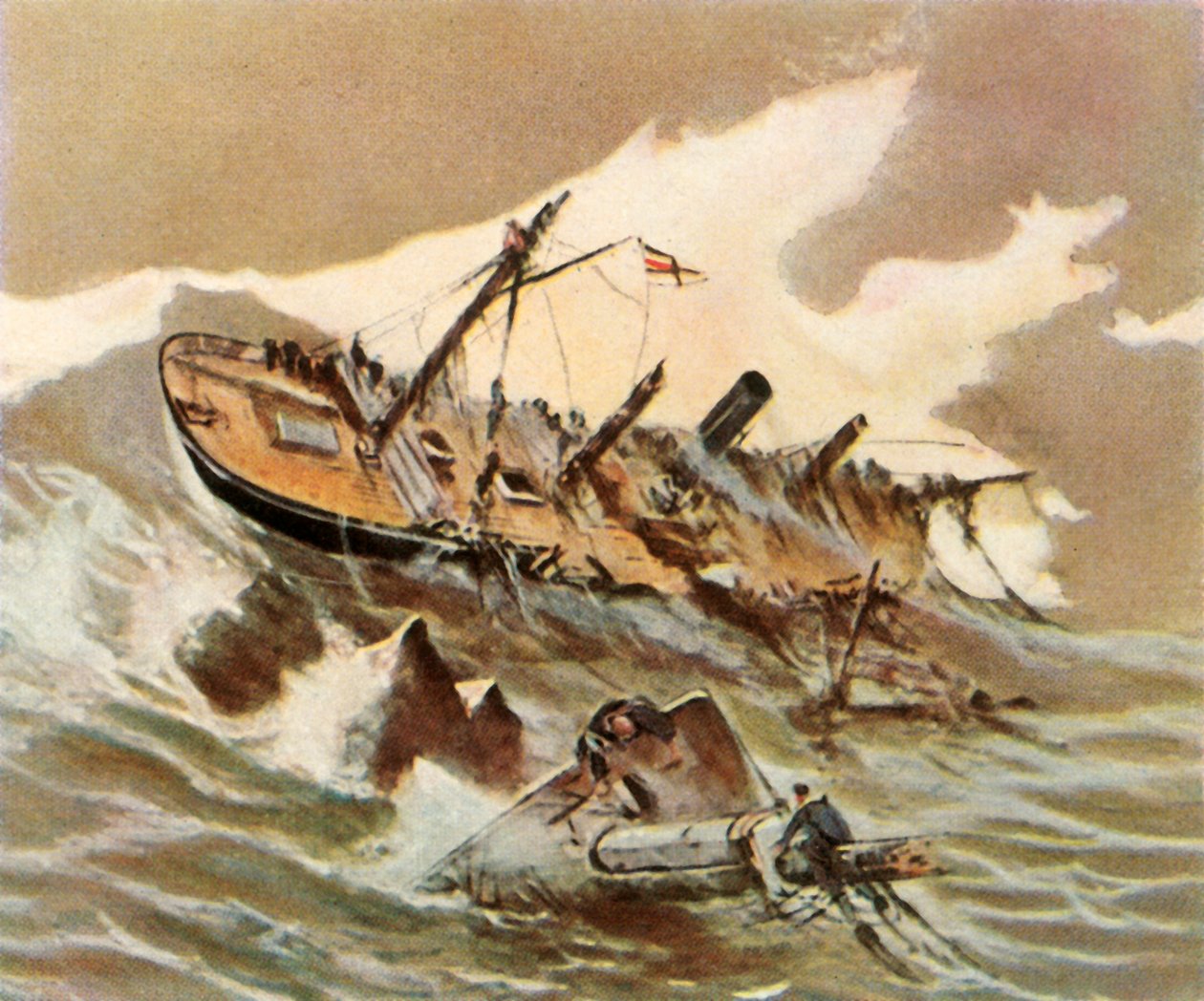 伊尔蒂斯（Iltis）武装直升机在1896年失事，1936年。 作者 不明