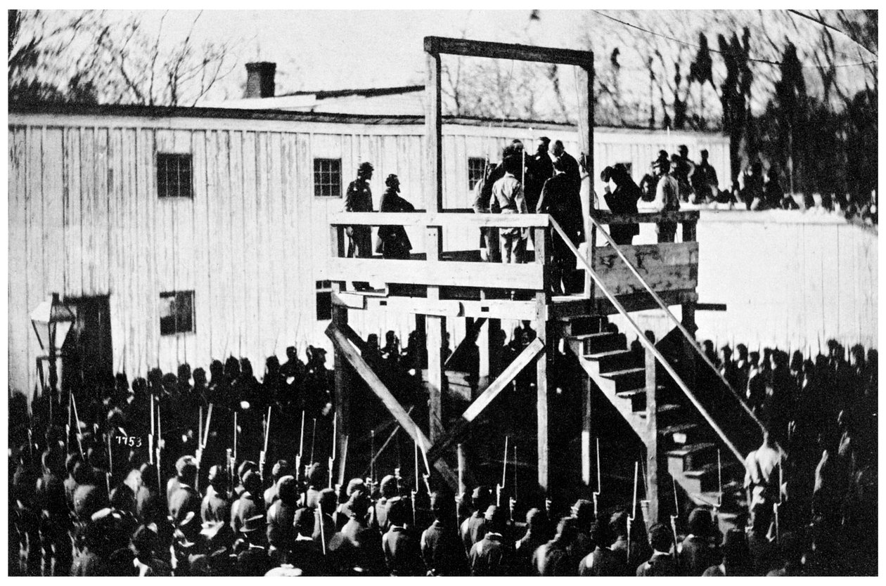 亨利·维尔兹（Henry Wirz）的绞刑，美国华盛顿，1865年-1955年 作者 不明
