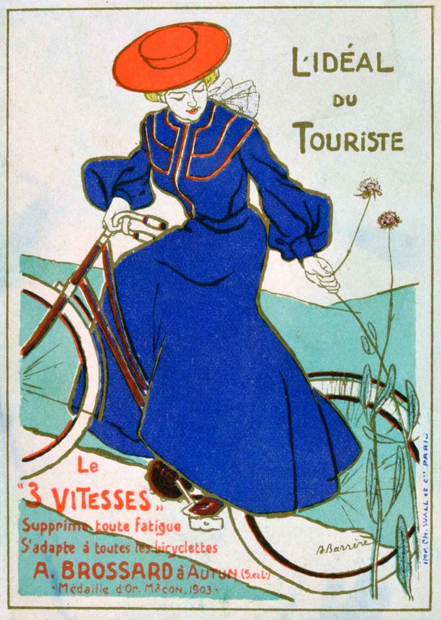 理想的旅游自行车，Brossard，3速，1903年 作者 不明