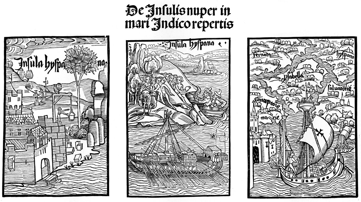 克里斯托弗·哥伦布（Christopher Columbus）降落在伊斯帕尼奥拉（1901） 作者 不明