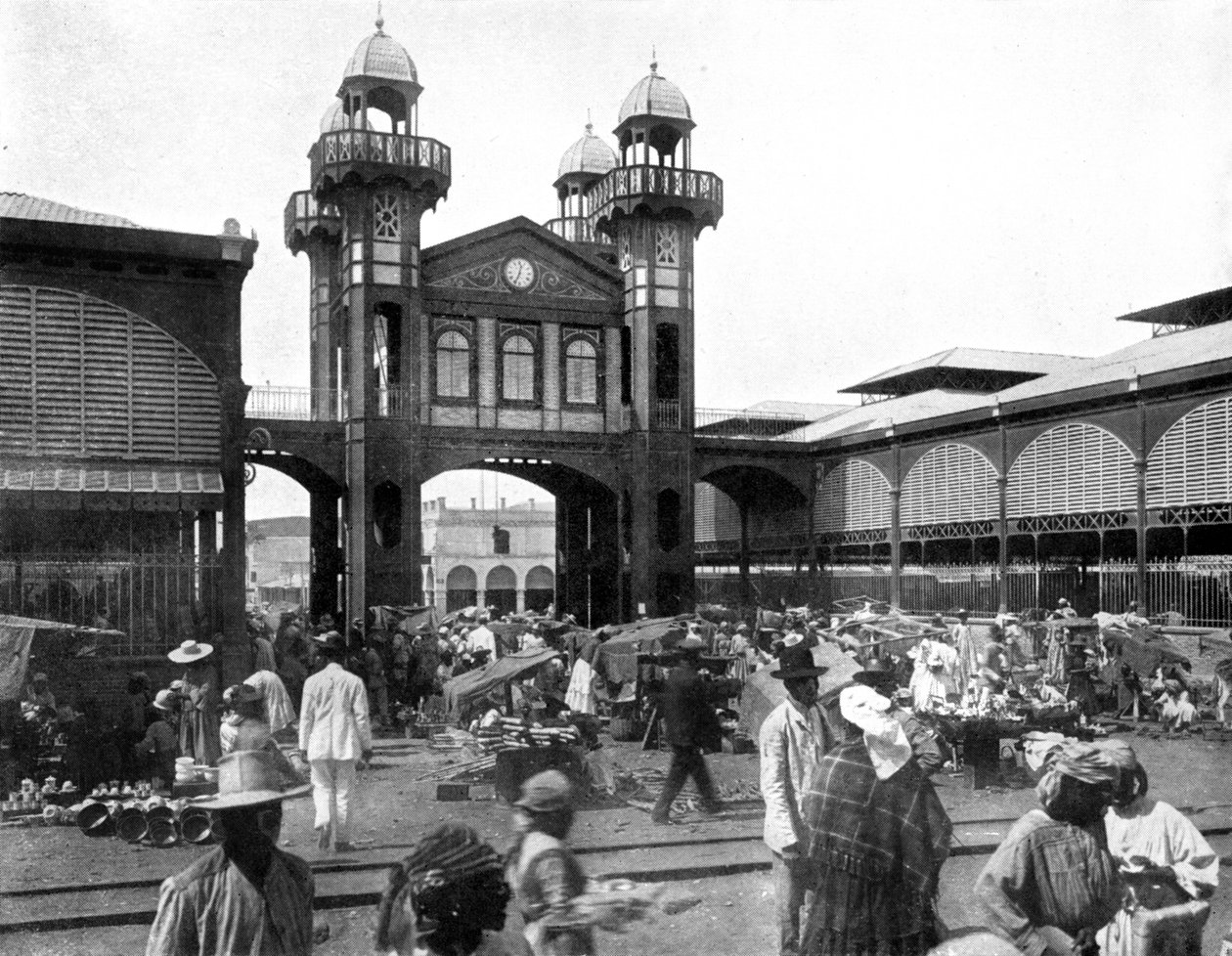 市场，海地太子港，1926年 作者 不明