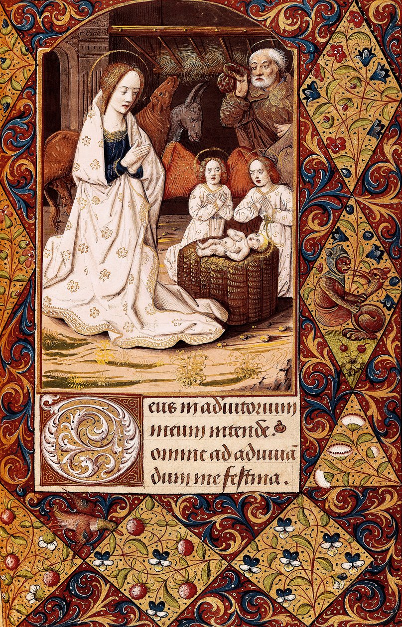 The nativity (miniature) 作者 不明