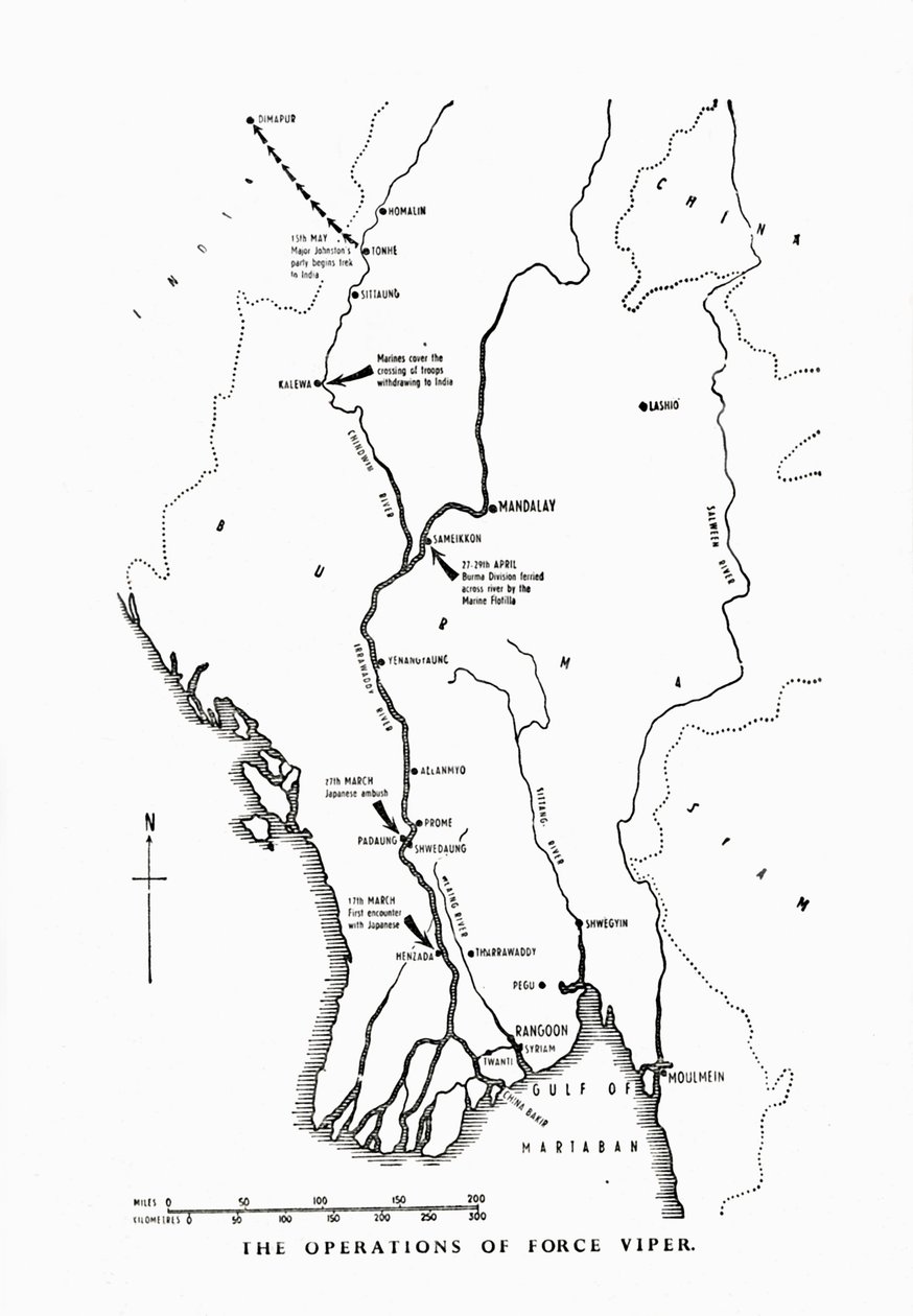 1942-1943年第二次世界大战，缅甸，Bur蛇部队的行动，1942-1943年。 作者 不明
