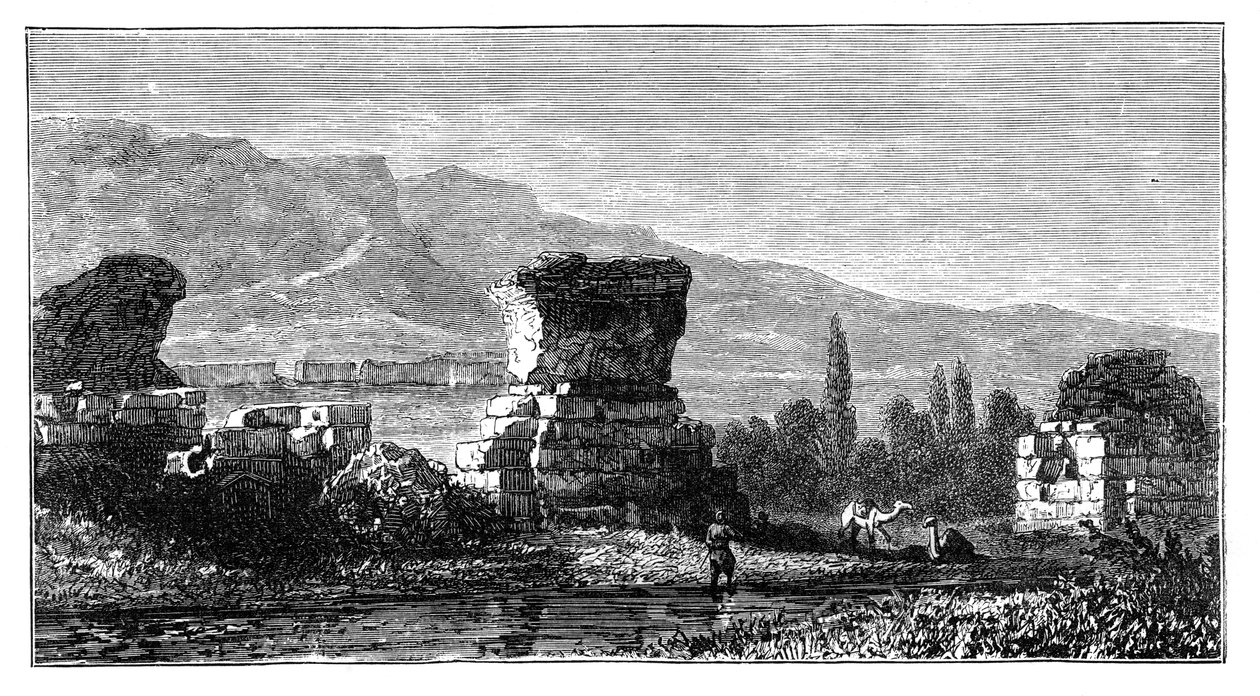撒狄（Sardis），利迪亚，土耳其的废墟，大约1890年 作者 不明